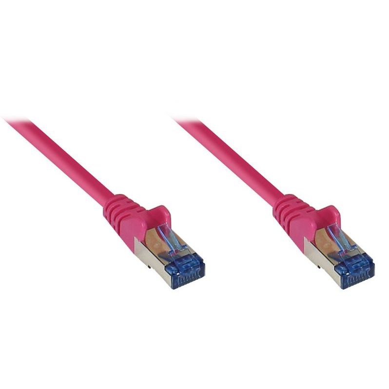 Good Connections Patchkabel Cat. 6a S/FTP, PiMF halogenfrei 500MHz magenta 3m