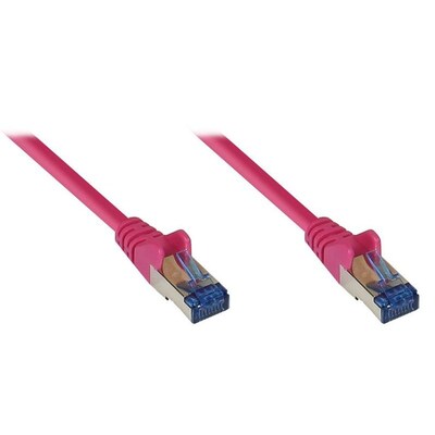 Good Connections Patchkabel Cat. 6a S/FTP, PiMF halogenfrei 500MHz magenta 3m