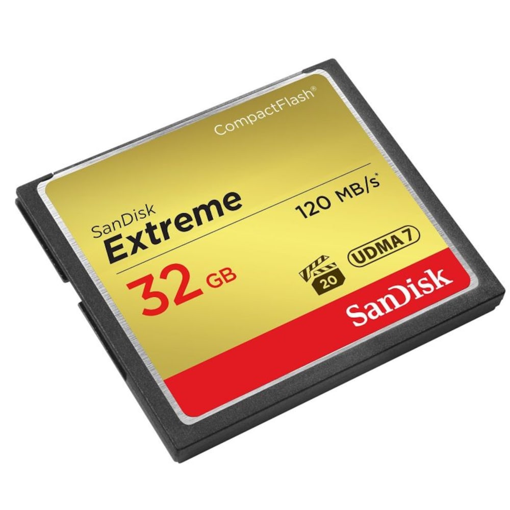 SanDisk Extreme 32 GB CompactFlash Speicherkarte (120 MB/s)