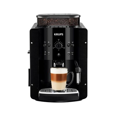 SCHWARZ günstig Kaufen-Krups EA 8108 Espresso-Kaffee-Vollautomat Schwarz. Krups EA 8108 Espresso-Kaffee-Vollautomat Schwarz <![CDATA[• ohne Display • Programmierung aller Kaffeespezialitäten • Milchschaumgetränke auf Knopfdruck • Kegelmahlwerk • Automatische Spül- 