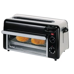 Tefal TL 6008 Toaster mit Mini-Ofen Toast 'n Grill Schwarz / Alu matt