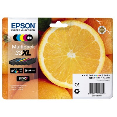 10 P  günstig Kaufen-Epson C13T33574010 Tintenmultipack 33XL schwarz cyan gelb magenta photo schwarz. Epson C13T33574010 Tintenmultipack 33XL schwarz cyan gelb magenta photo schwarz <![CDATA[Epson C13T33574010 Tintenmultipack 33XL schwarz cyan gelb magenta photo schwarz]]>. 