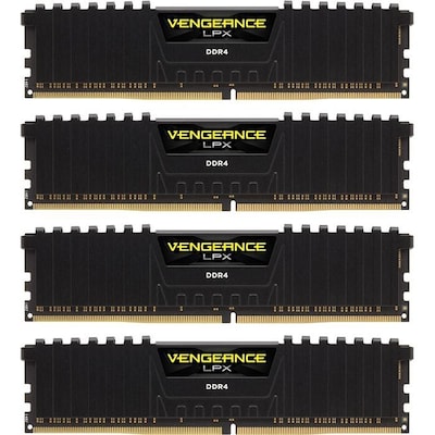 32GB (4x8GB) Corsair Vengeance LPX schwarz DDR4-2666 RAM CL16