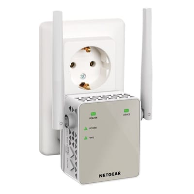 ST Performance günstig Kaufen-Netgear AC1200 EX6120 WLAN Dualband Repeater. Netgear AC1200 EX6120 WLAN Dualband Repeater <![CDATA[• Dual-Band-WLAN bis zu 1200 Mbit/s • unterstützt neue 802.11ac- und b/g/n-WLAN-Geräte • externe Antennen für bessere Performance • weltweit kle