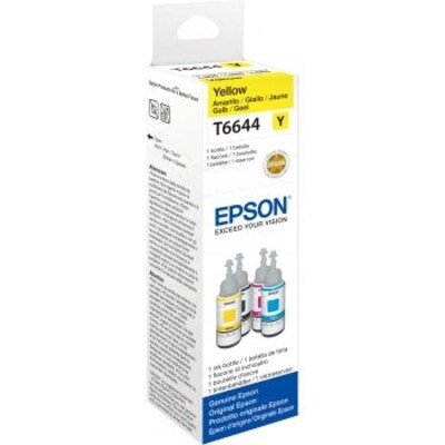 Epson 664 Original Tintenbehälter Gelb für EcoTank 70ml 7.500 Seiten T6644