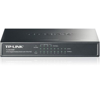 Image of TP-LINK TL-SG1008P 8x Port Desktop Gigabit unmanaged Switch mit 4x PoE