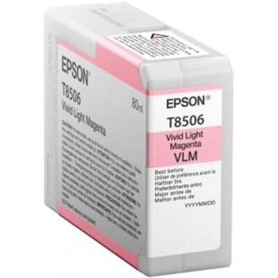 Epson C13T850600 Druckerpatrone T8506 Hohe Kapazität Hell Magenta SC-P800