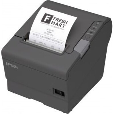 tu te  günstig Kaufen-EPSON TM-T88V Quittungsdrucker monochrom USB seriell grau inkl. Netzteil Kabel. EPSON TM-T88V Quittungsdrucker monochrom USB seriell grau inkl. Netzteil Kabel <![CDATA[• Drucktechnologie: Zeilen-Thermodirektdruck • Punktdichte: 180 dpi x 180 dpi • P