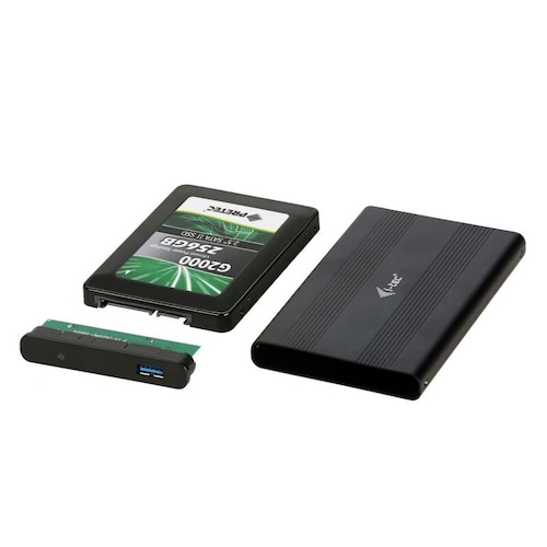 i-tec Mysafe Externes Alu Festplattengehäuse für 2,5" SATA zu USB 3.0 schwarz