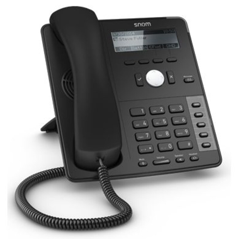 Snom D715 Voice-over-IP Internet Telefon schwarz ohne Netzteil