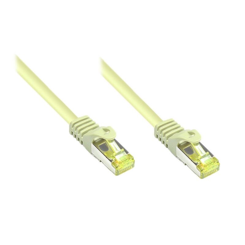 Good Connections Patchkabel mit Cat. 7 Rohkabel S/FTP 0,15m grau