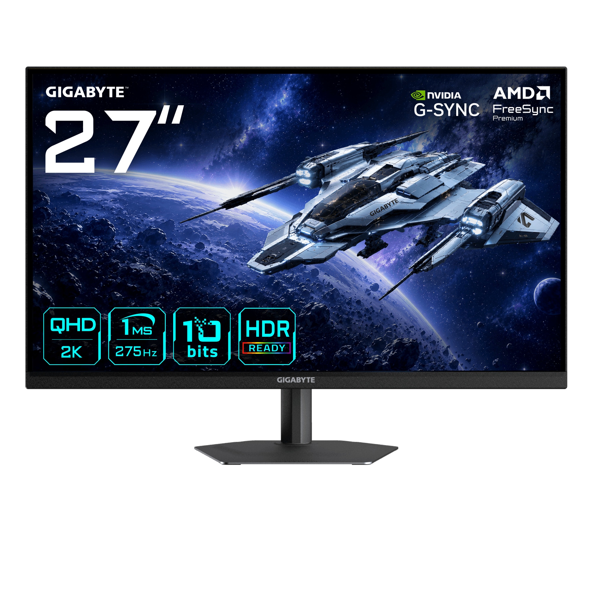 GIGABYTE G27Q26 68,58cm/27” QHD 275Hz (OC) HDR Ready Gaming-Monitor