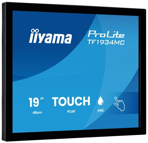 iiyama ProLite TF1934MC-B8X 48,3cm/19" XGA Touch IP65 schwarz