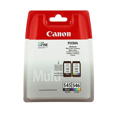 MULTIPACK günstig Kaufen-Canon PG-545 / CL-546 Druckerpatronen Multipack 4-farbig (8287B005). Canon PG-545 / CL-546 Druckerpatronen Multipack 4-farbig (8287B005) <![CDATA[• Canon PG545BK / CL546C/M/Y Tintenpatronen 8287B005 • Farbe: Schwarz, Cyan, Magenta, Gelb • Inhalt: 1x