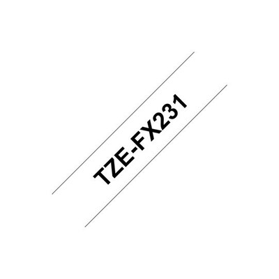 Brother P günstig Kaufen-Brother TZe-FX231 Flexi-Tape - schwarz auf weiß - 12mm x 8m für P-Touch. Brother TZe-FX231 Flexi-Tape - schwarz auf weiß - 12mm x 8m für P-Touch <![CDATA[• Brother P-Touch Flexi-Tape • schwarz auf weiß - 12mm x 8m • P-Touch GL-H