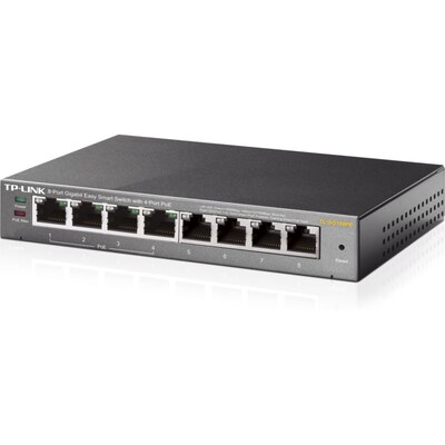 10 Port günstig Kaufen-TP-LINK TL-SG108PE 8-Port Desktop Gigabit Easy Smart Switch mit 4x PoE IGMPv3. TP-LINK TL-SG108PE 8-Port Desktop Gigabit Easy Smart Switch mit 4x PoE IGMPv3 <![CDATA[• 8x 10/100/1000Mbit/s-RJ45-Ports • 4x PoE-Ports, die Daten und Strom über ein Kabel