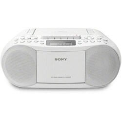 Sony CFD-S70 Boombox CD-Radiorekorder (CD, Kasette, Radio) wei&szlig;