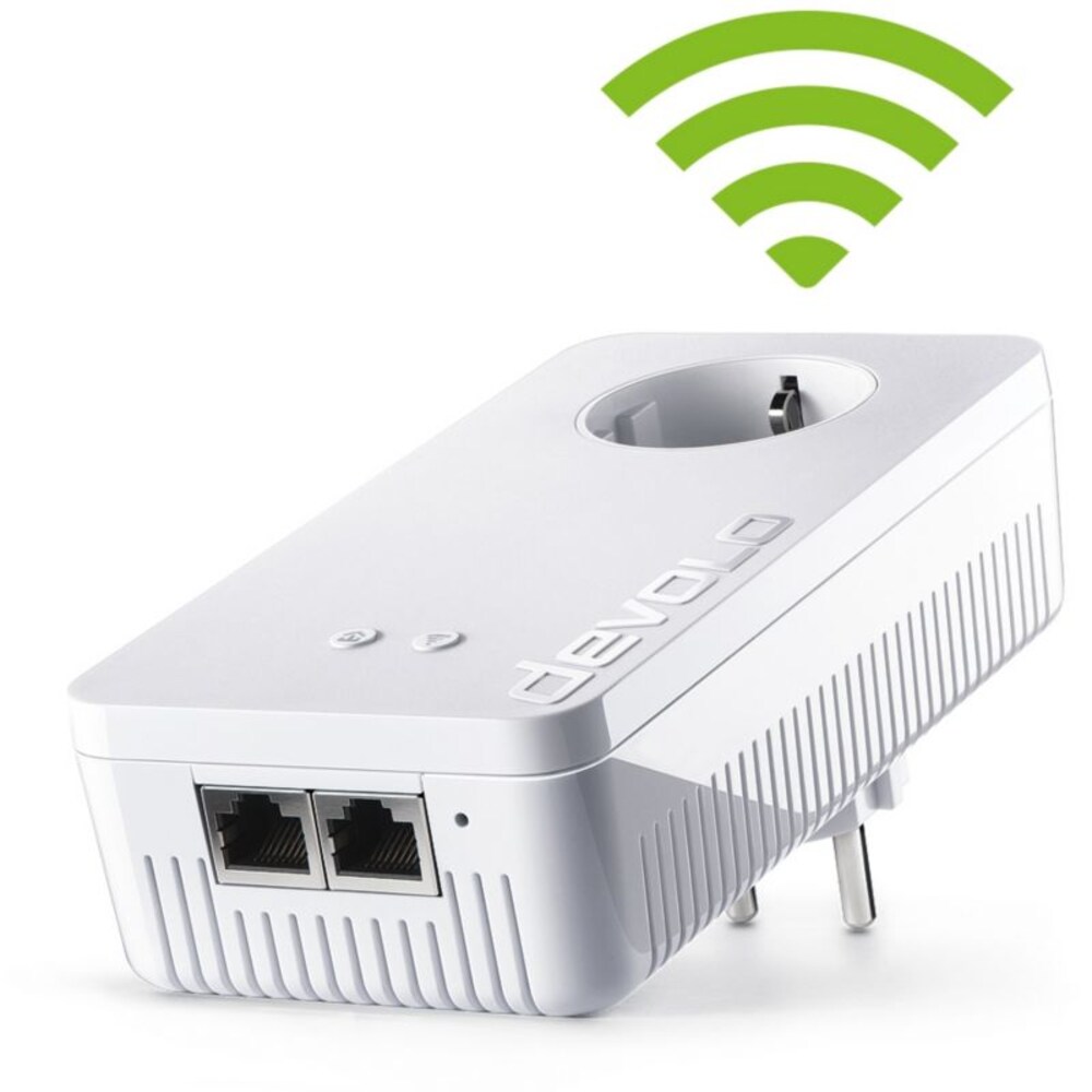 devolo dLAN 1200+ WiFi ac (1200Mbit, Powerline + WLAN ac, 2xGB LAN, Steckdose)