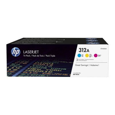 Toner Multipack günstig Kaufen-HP CF440AM / 312A Original Toner Multipack (C, M, Y) für ca. 2.700 Seiten. HP CF440AM / 312A Original Toner Multipack (C, M, Y) für ca. 2.700 Seiten <![CDATA[• HP312A Tonerkartusche (CF440AM) • Farbe: Cyan, Magenta, Gelb • Reichweite: 3x j