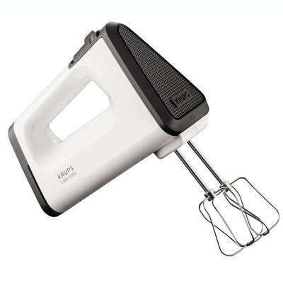 Krups  GN 5021 Handmixer mit Turbostufe, 3 Mix 5500, 500 W, weiß/schwarz | 03045386373475
