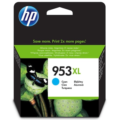 HP 953XL günstig Kaufen-HP F6U16AE / 953XL Original Druckerpatrone Cyan. HP F6U16AE / 953XL Original Druckerpatrone Cyan <![CDATA[• HP953XL Tintenpatrone (F6U16AE) • Farbe: Cyan • Reichweite: ca. 1.600 Seiten • Kompatibel zu: Officejet Pro 8210 / 8218 / 8710 / 8715 / 871
