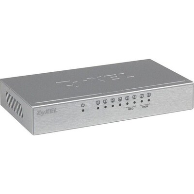 port günstig Kaufen-ZyXEL GS-108B V3 8-Port Gigabit Switch (4x QoS Ports). ZyXEL GS-108B V3 8-Port Gigabit Switch (4x QoS Ports) <![CDATA[• Kompakter und robuster Desktop-Switch, wahlweise als Wandgerät • Anschluss von bis zu 8 Netzwerkgeräten mit Gigabit Wire-Speed 