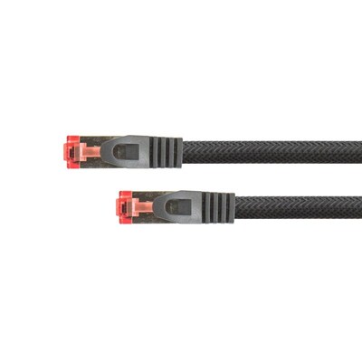 Kabel 50m günstig Kaufen-Python RNS Patchkabel Cat.6 S/FTP PiMF PVC 250MHz OFC 7,5m schwarz. Python RNS Patchkabel Cat.6 S/FTP PiMF PVC 250MHz OFC 7,5m schwarz <![CDATA[• Patchkabel mit Rastnasenschutz und Nylongeflecht • Verhindert das Wegknicken der Rastnase auf dem Patchka