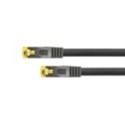 Kabel 25m günstig Kaufen-Python Patchkabel mit Cat.7 Rohkabel S/FTP PiMF halogenfrei 0,25m schwarz. Python Patchkabel mit Cat.7 Rohkabel S/FTP PiMF halogenfrei 0,25m schwarz <![CDATA[• mit effektivem Rastnasenschutz (RNS)und Nylongeflechtmantel • Verhindert das Wegknicken der