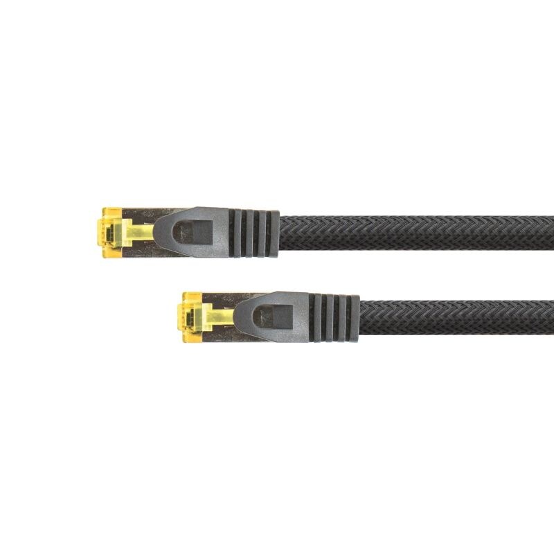 Python Patchkabel mit Cat.7 Rohkabel S/FTP PiMF halogenfrei 15m schwarz