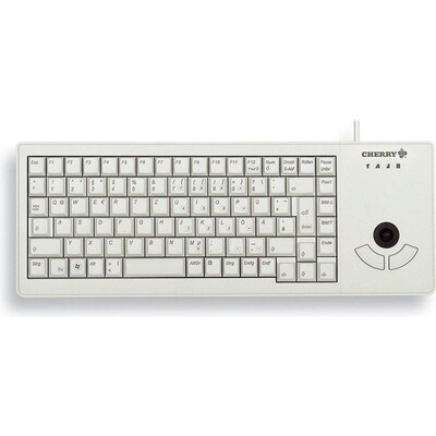 professionelles günstig Kaufen-Cherry G84-5400 XS Trackball Keyboard USB hellgrau. Cherry G84-5400 XS Trackball Keyboard USB hellgrau <![CDATA[• Anwendungsbereich: professionelles Arbeiten, kein Nummernblock • Kabelgebunden (PS/2 & USB) • Layout: deutsch • grau, 540g, 20,0 mm x