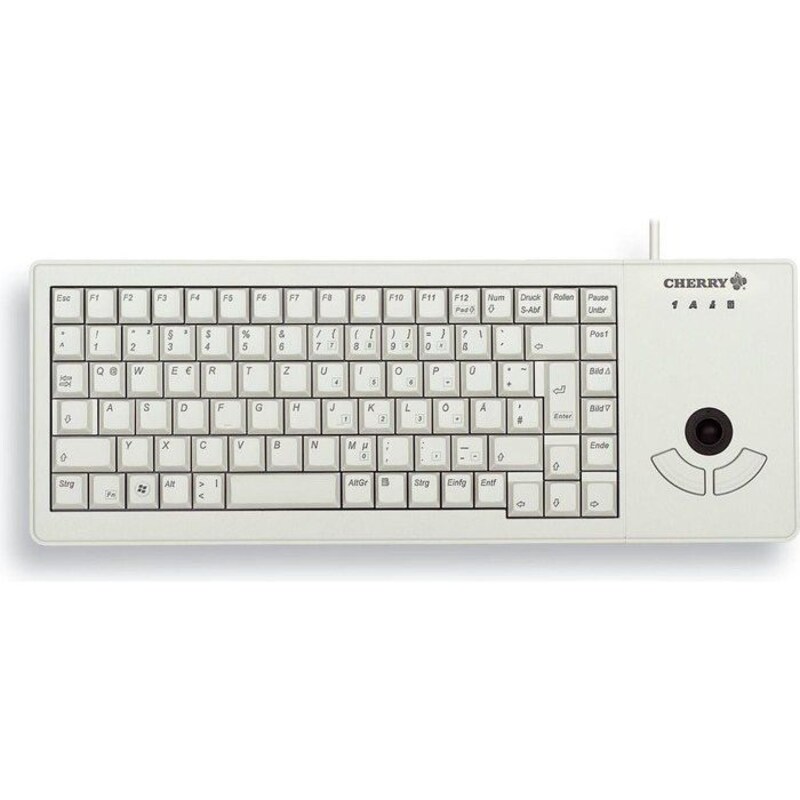 Cherry G84-5400 XS Trackball Keyboard USB hellgrau