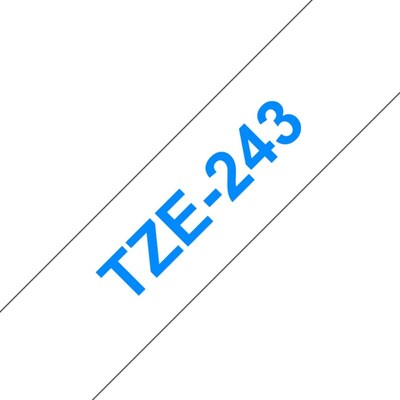 Le Passe günstig Kaufen-Brother TZe-243 Schriftband, 18mm x 8m, blau auf weiß, selbstklebend. Brother TZe-243 Schriftband, 18mm x 8m, blau auf weiß, selbstklebend <![CDATA[• Brother TZE-243 Schriftband, 18mm x 8m • Bandfarbe weiß, Schriftfarbe blau • passend fü