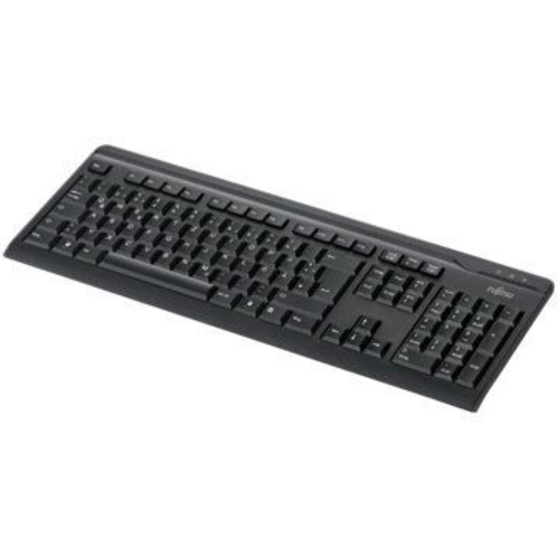 Fujitsu TS KB410 USB-Tastatur schwarz (blaue LED) 1,8m Kabel