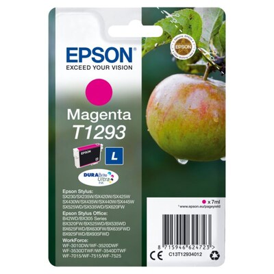 11 13T günstig Kaufen-Epson T1293 Druckerpatrone Magenta. Epson T1293 Druckerpatrone Magenta <![CDATA[• Epson Tintenpatrone C13T12934011 / C13T12934012 • Farbe: Magenta • Reichweite: ca. 470 Seiten • Kompatibel zu: WorkForce WF-7015 / WF-7525 / WF-7515 • WorkForce WF