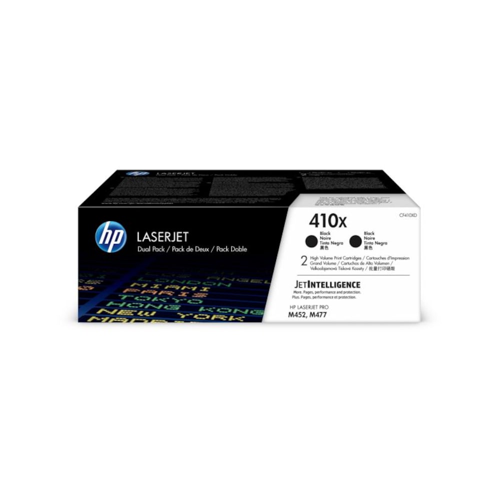 HP CF410XD 2x Original Tonerkassette 410X schwarz 6.500 Seiten M452 M477