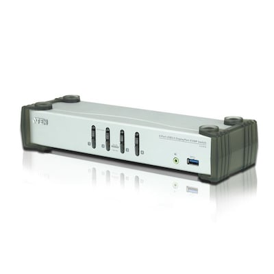 KV 8 günstig Kaufen-Aten CS1914 4-Port KVMP Switch DP/Audio/USB3.0. Aten CS1914 4-Port KVMP Switch DP/Audio/USB3.0 <![CDATA[• Einschalterkennung, Audio-Unterstützung • Bis zu 3840x2160 @30Hz • Eingebauter USB 3.0-Hub mit 2 Ports • Kompatibel zu DisplayPort 1.1 und H