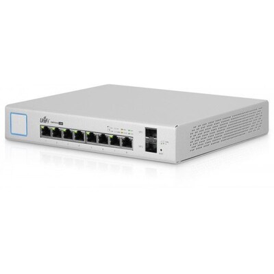 10 in  günstig Kaufen-Ubiquiti UniFi 8-Port PoE+ Smart Managed Switch 2x SFP 8x PoE+ max. 150W. Ubiquiti UniFi 8-Port PoE+ Smart Managed Switch 2x SFP 8x PoE+ max. 150W <![CDATA[• Strom- und Datenverbindung für bis zu acht PoE-Netzwerkgeräte • 8x 1000Base-T (PoE+, 150W g