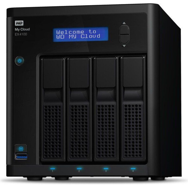 WD My Cloud EX4100 NAS System 4-Bay 32 TB (4x 8 TB)