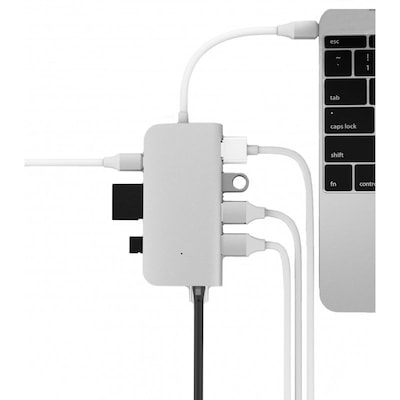 charge:dock günstig Kaufen-LMP 8 Port USB-C mini Dock silber. LMP 8 Port USB-C mini Dock silber <![CDATA[• 8-Port USB-C mini Dock • Plug & Play, kein Treiber nötig • Überträgt Audio und Video über HDMI mit bis zu UHD 4K Auflösung]]>. 