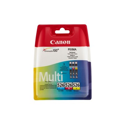 Original Tinte günstig Kaufen-Canon CLI-526 Original Druckerpatronen Multipack Gelb Cyan Magenta 4541B009. Canon CLI-526 Original Druckerpatronen Multipack Gelb Cyan Magenta 4541B009 <![CDATA[• Canon CLI526 Tintenpatronen Multipack (4541B009) • Farbe: Cyan, Magenta, Gelb • Inhal