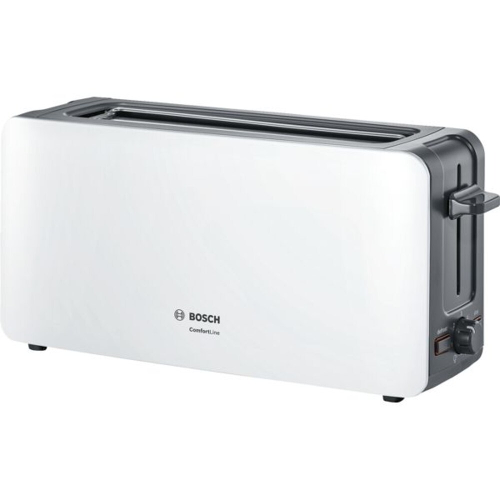 Bosch TAT6A001 ComfortLine Langschlitz-Toaster weiß