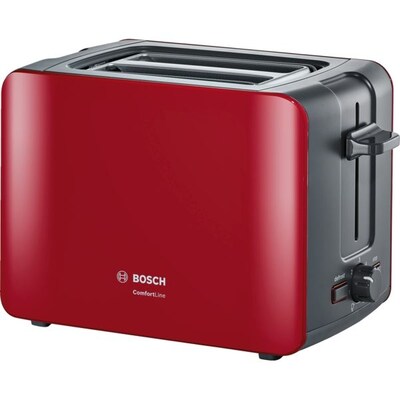 Bosch  TAT6A114 ComfortLine Kompakt-Toaster rot | 04242002879932