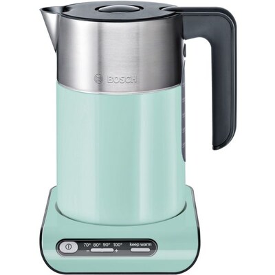 aus 6 günstig Kaufen-Bosch TWK8612P Styline Wasserkocher 1,5 Liter minze. Bosch TWK8612P Styline Wasserkocher 1,5 Liter minze <![CDATA[• Kunststoff Wasserkocher mit 1,5 Liter Fassungsvermögen • Heizleistung: 2.400 Watt - Temperatur einstellbar (4 Stufen) • Herausnehmba