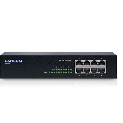 CD R günstig Kaufen-LANCOM GS-1108P 8-Port Gigabit Switch PoE. LANCOM GS-1108P 8-Port Gigabit Switch PoE <![CDATA[• Kompakter 8-Port Gigabit Ethernet Switch für zuverlässige Vernetzung • Effiziente Stromversorgung von PoE-fähigen Netzwerkkomponenten • PoE-Unterstüt