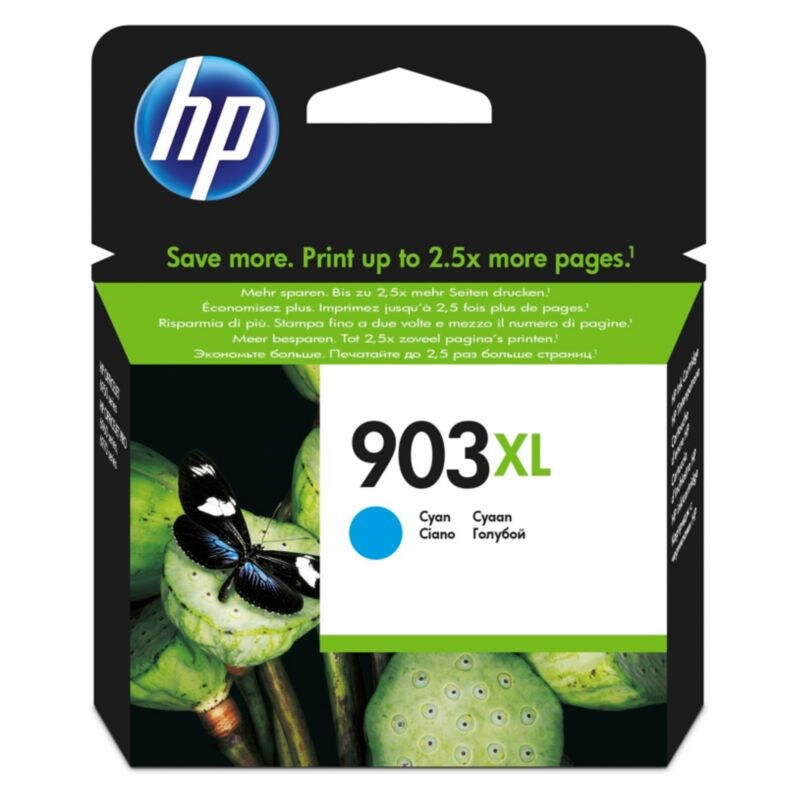 DR 860 günstig Kaufen-HP T6M03AE / 903XL Original Druckerpatrone Cyan Instant Ink. HP T6M03AE / 903XL Original Druckerpatrone Cyan Instant Ink <![CDATA[• HP903XL Tintenpatrone (T6M03AE) • Farbe: Cyan • Reichweite: ca. 750 Seiten • Kompatibel zu: OfficeJet Pro 6860 / 6960 / 697