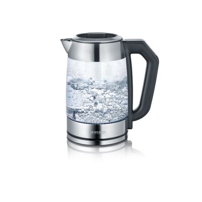 Severin  WK 3477 Glas-Tee-/Wasserkocher 1,7 Liter Glas/Edelstahl | 04008146024108