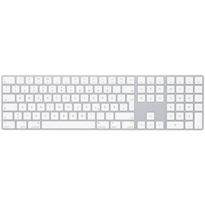 10 m  günstig Kaufen-Apple Magic Keyboard mit Ziffernblock Silber. Apple Magic Keyboard mit Ziffernblock Silber <![CDATA[• Anwendungsbereich: Standard, Nummernblock integriert • Kabellos, Bluetooth • Layout: deutsch • silber, 390g, 10,9 mm x 418 mm x 115 mm (H x B x T