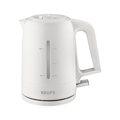 WE ARE günstig Kaufen-Krups BW2441 ProAroma Wasserkocher 1,6l weiß. Krups BW2441 ProAroma Wasserkocher 1,6l weiß <![CDATA[• Wasserkocher mit 1,6 Liter Fassungsvermögen • Heizleistung: 2.400 Watt • Herausnehmbarer Kalkfilter - Wasserstandsanzeige (Außen liegen