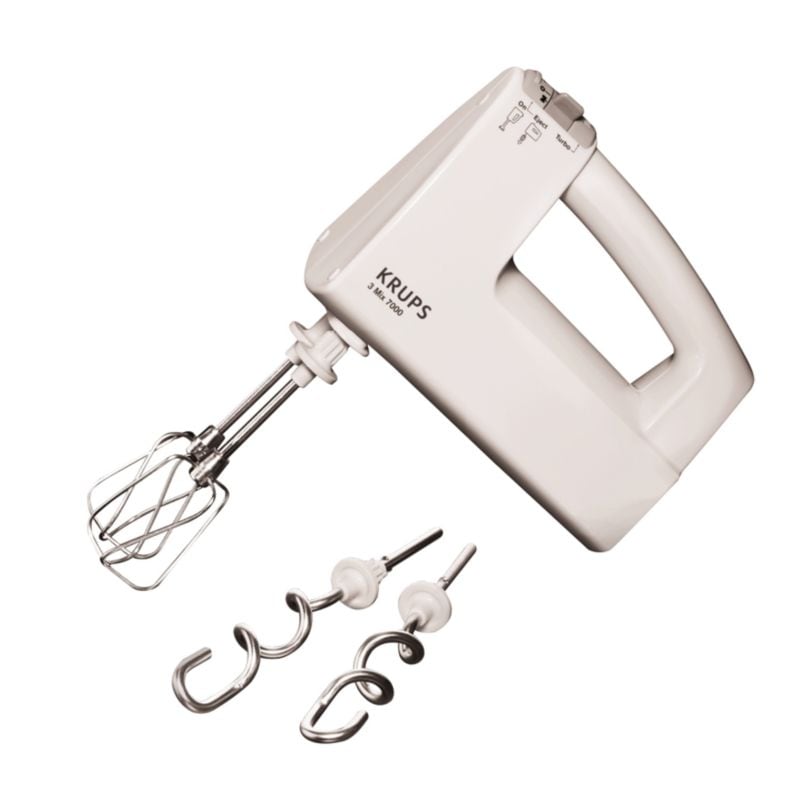 Krups F 608 14 Handmixer mit Turbostufe, 3 Mix 7000 500 W wei&szlig;