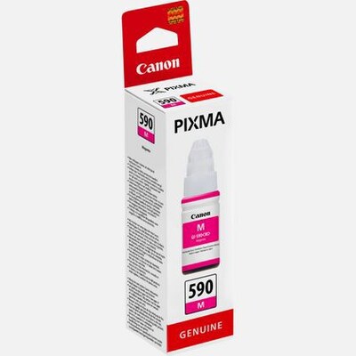 Canon Tinte günstig Kaufen-Canon GI-590M Original Druckerpatrone Tintenbehälter Magenta 1605C001. Canon GI-590M Original Druckerpatrone Tintenbehälter Magenta 1605C001 <![CDATA[• Canon GI590M Tintenpatrone (1605C001) • Farbe: Magenta • Reichweite: ca. 7.000 Seiten 